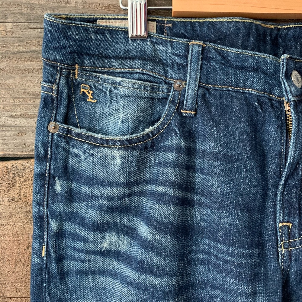 Polo by Ralph Lauren Women's Boyfriend Jeans - Blue Denim - Picture 4 of 8